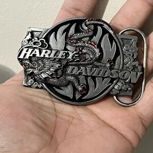 Vintage 1989 Harley-Davidson Dragon Belt Buckle